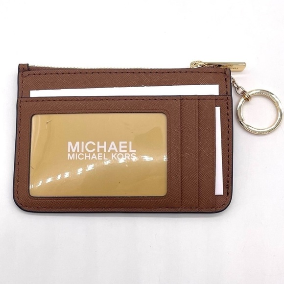 Michael Kors Top Zip Coinpouch w/ID Brown (NWT) - Picture 3 of 5